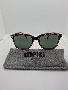 Izipizi Tortoise Shell SUN #L Sunglasses And Case